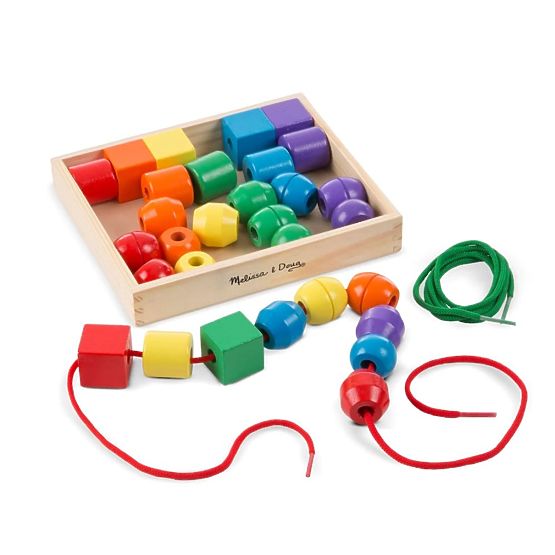 Set aus großen Perlen zum Auffädeln