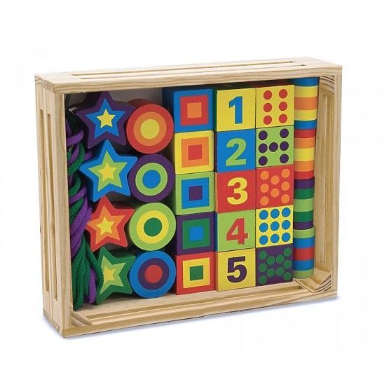 Set aus großen Perlen zum Auffädeln