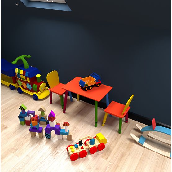 Set aus Tisch und Stühlen - Farben des Regenbogens