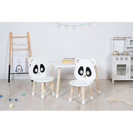 Set aus Tisch und Stühlen - Panda