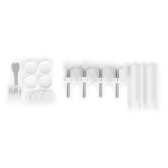 Sicherheitsbarriere 74-105 cm für Treppen und Türen, Stahlzusatzpaneele, weiß, ECOTOYS