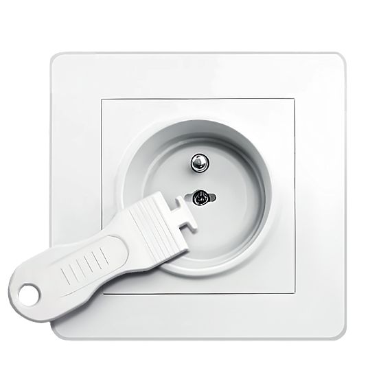 SIPO Schutzabdeckungen für Steckdosen, weiß - 12 Stk