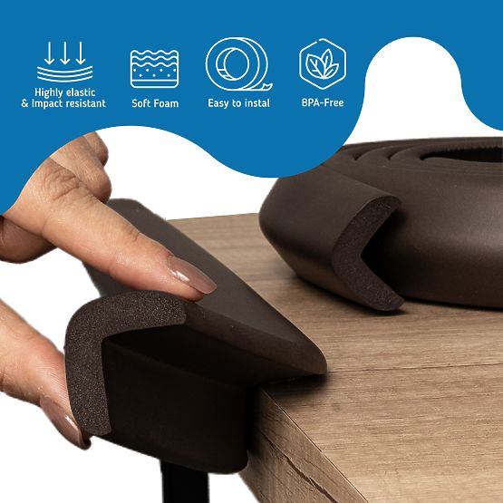 SIPO Schutzband für Möbelkanten, braun - 1 Stk