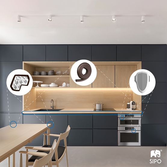 SIPO Schutzband für Möbelkanten, braun - 1 Stk