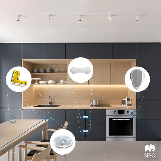 SIPO Schutzband für Möbelkanten, transparent - 1 Stk.