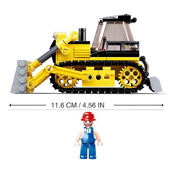 Sluban Town Baumeister M38-B0802 - Bulldozer