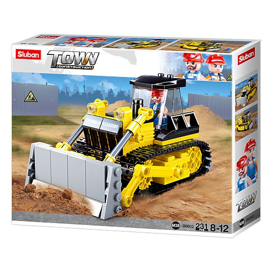 Sluban Town Baumeister M38-B0802 - Bulldozer