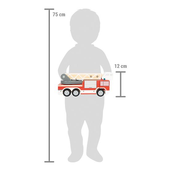 small foot Feuerwehrwagen mit drehbarer Leiter