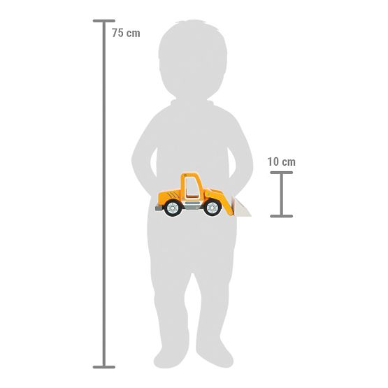 small foot Holzlader mit Schaufel