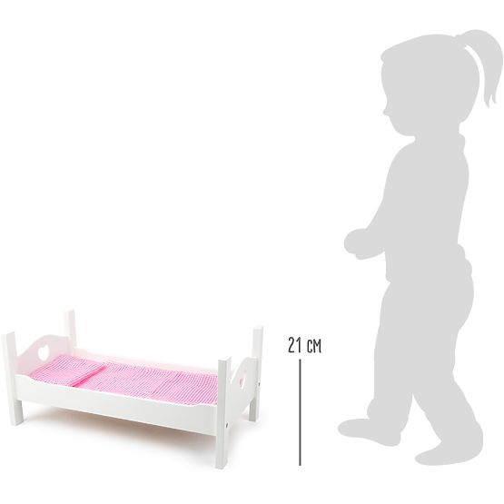 small foot Holzpuppenbett weiß