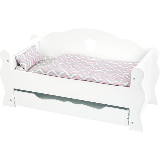 small foot Holzpuppenbett weiß