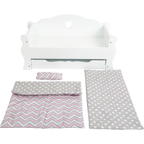 small foot Holzpuppenbett weiß