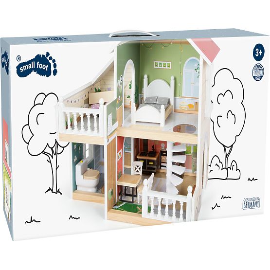 small foot Holzpuppenhaus mit Terrasse