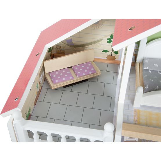 small foot Holzpuppenhaus mit Terrasse