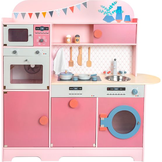 small foot Holzspielküche Gourmet rosa