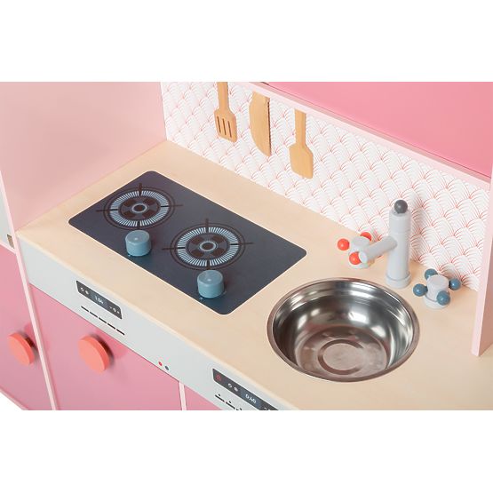 small foot Holzspielküche Gourmet rosa