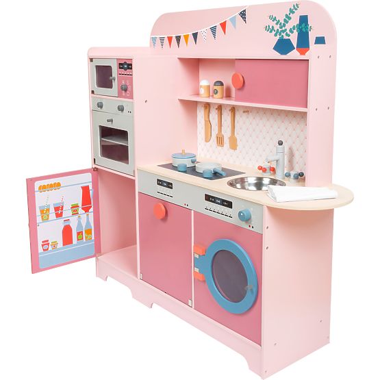 small foot Holzspielküche Gourmet rosa