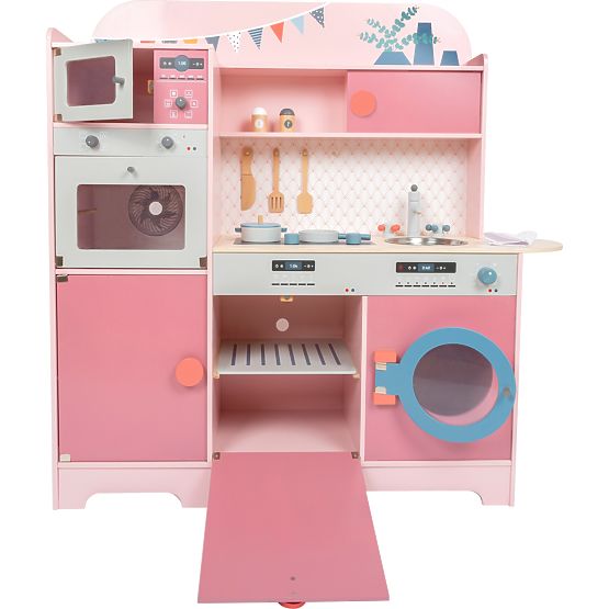 small foot Holzspielküche Gourmet rosa