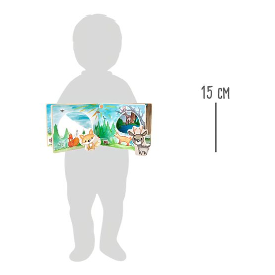 Small Foot Holz-Bilderbuch, interaktives Spiel