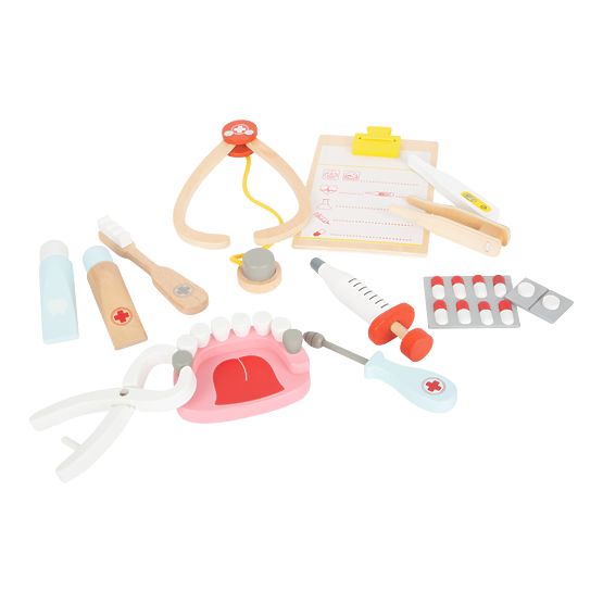Small Foot Kinderarztkoffer für kleine Zahnärzte 2 in 1