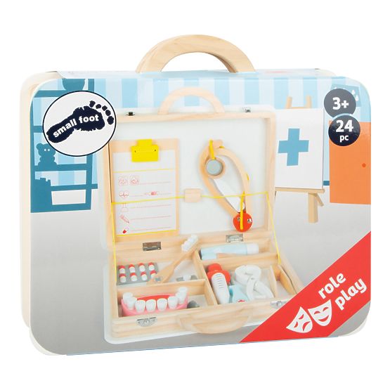 Small Foot Kinderarztkoffer für kleine Zahnärzte 2 in 1