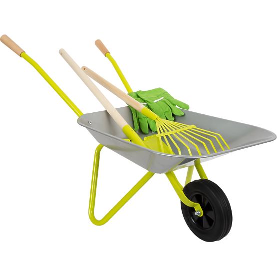 Small Foot Schubkarre mit Gartengeräten