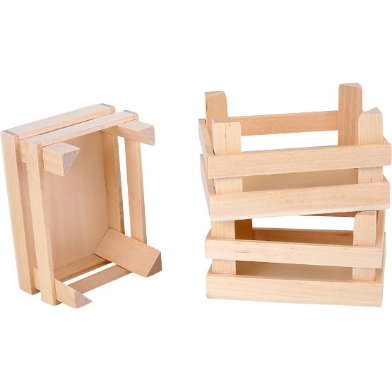 small foot Set kleine Transportkiste für Lebensmittel 3 Stk.