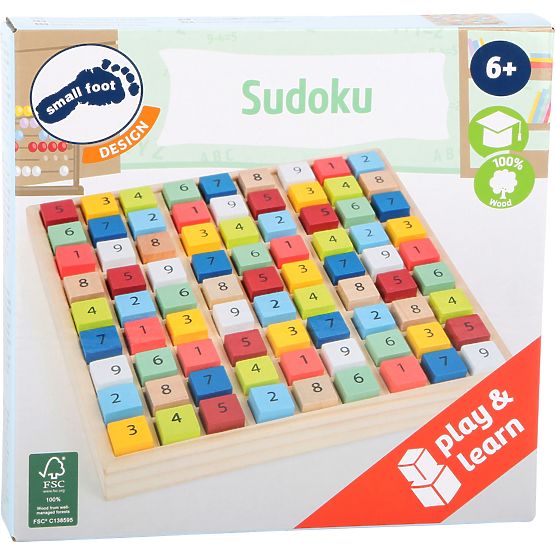 Small Foot Sudoku-Farbwürfel aus Holz