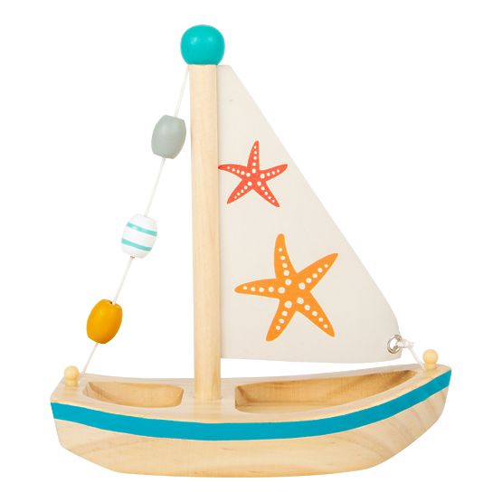 small foot Wasserspielzeug Segelboot Seestern