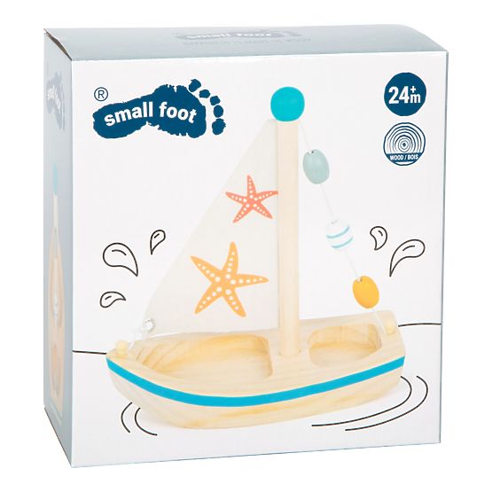 small foot Wasserspielzeug Segelboot Seestern