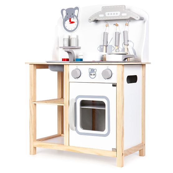 Sofia Holzküche mit Effekten - grauweiß