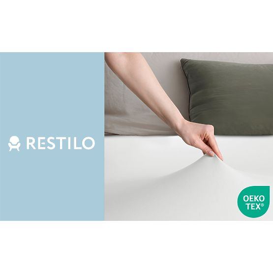 Spannbettlaken AMBER Farbe Weiß klassischer Stil Material Jersey 80-90x200 DecoKing