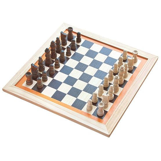 Spieleset in Holzkiste