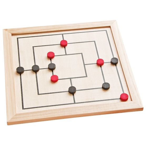Spieleset in Holzkiste