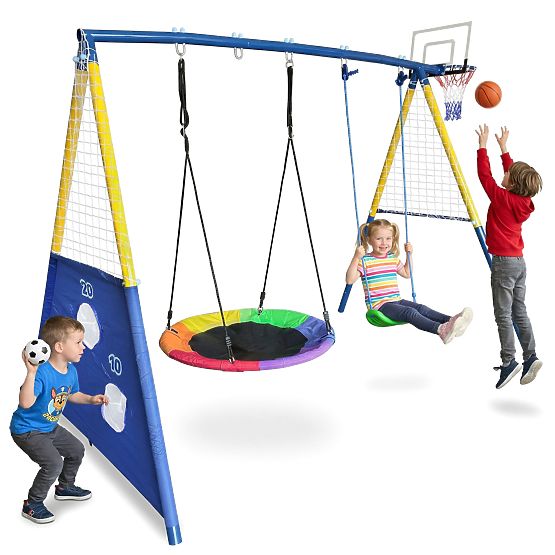 Spielplatz AMICO 2 Schaukeln Korb für Spiel