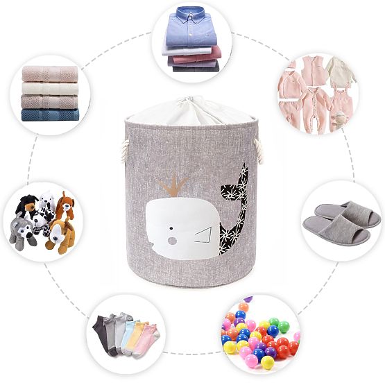 Spielzeugkorb XL - Wal