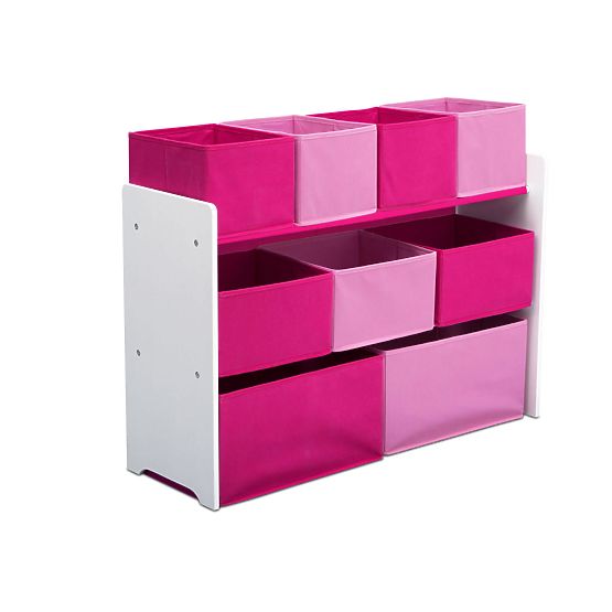Spielzeugorganizer rosa-weiß