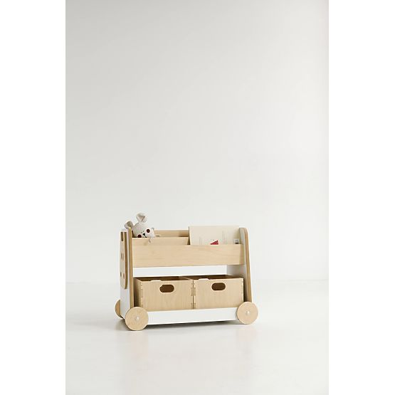 Spielzeugregal mit Rollen