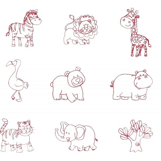 Stempel und Puzzle 2 in 1 - Safari