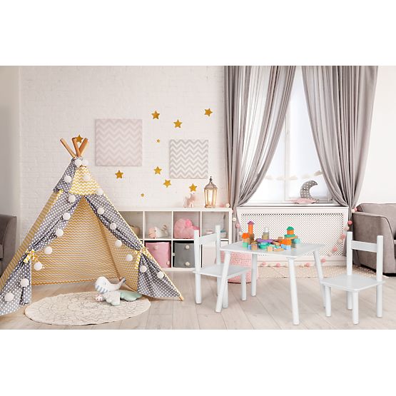Tisch + 2 Stühle Möbel für Kinder Set ECOTOYS