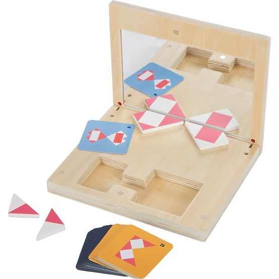 Symmetrisches Puzzle mit Spiegel