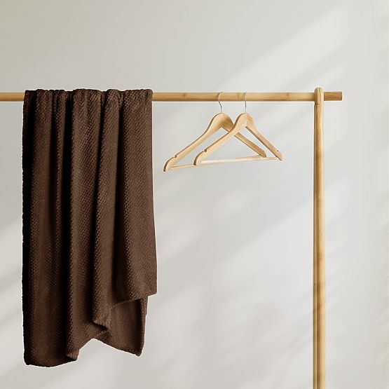 Tagesdecke HENRY braun mit Jacquardmuster moderner Stil 220x240