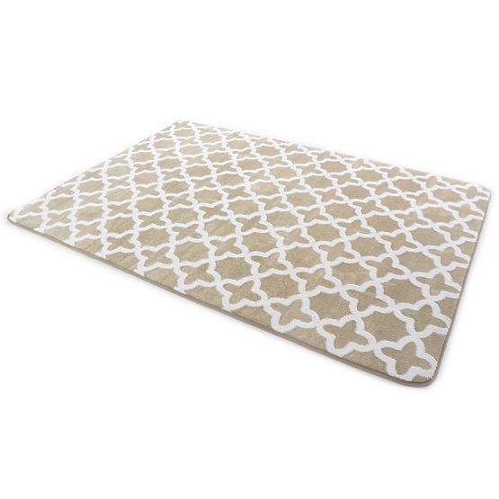 Teppich 3D Marrakesch BEIGE & WEISS