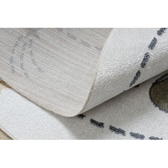 Teppich BONO 8288 rund Raum, Planeten creme/anthrazit