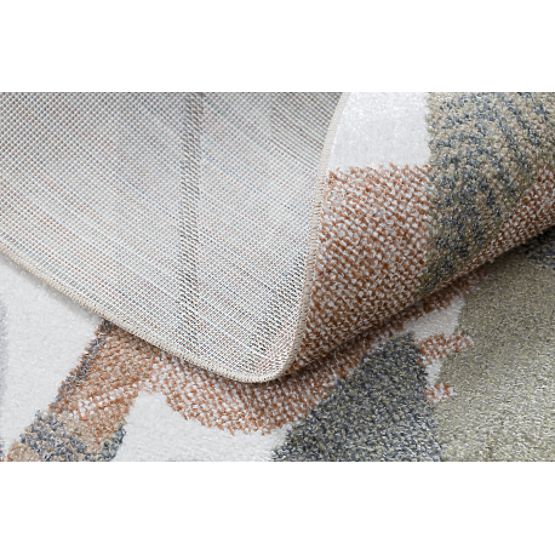 Teppich BONO 8426 Rund Jungle, wilde Tiere creme / dunkelgold