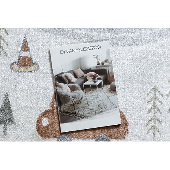 Teppich BONO 8436 Autos, Straßen creme / hellgrau