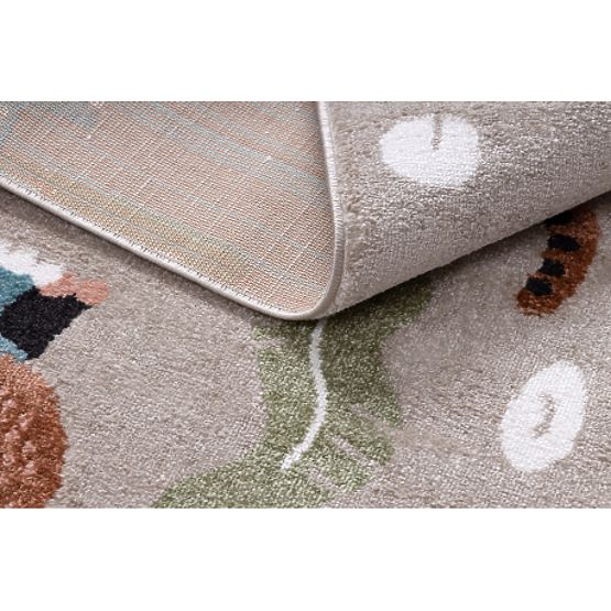Teppich FUN Africa für Kinder, Tiere, Afrika beige