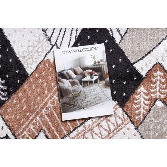 Teppich FUN Tops für Kinder, Berge, Creme