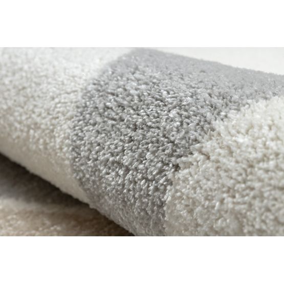 Teppich FUSION 0213 weiß / dunkelrosa - Geometrisch, modern, abstrakt