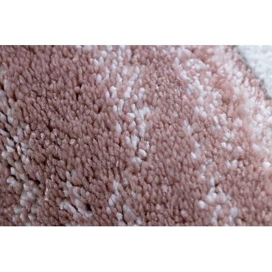 Teppich GARTEN, FLAMINGOS, MONSTERA BLÄTTER, cremefarben